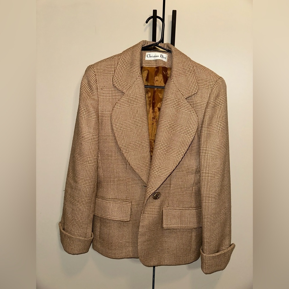 Vintage Christian Dior Women’s Mini Skirt Wool and Alpaca Suit Size 4